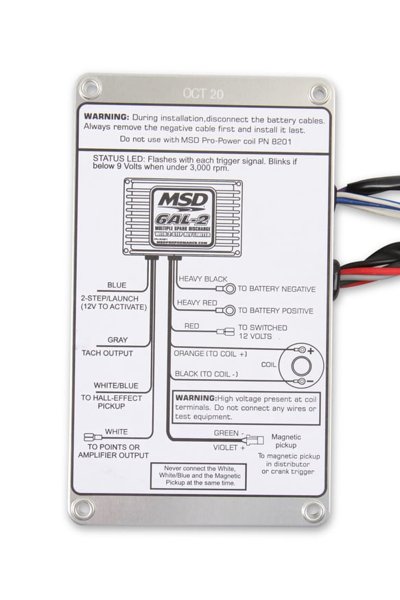 MSD-6AL-2, w/2-Step Limiter, 4,6,8cyl