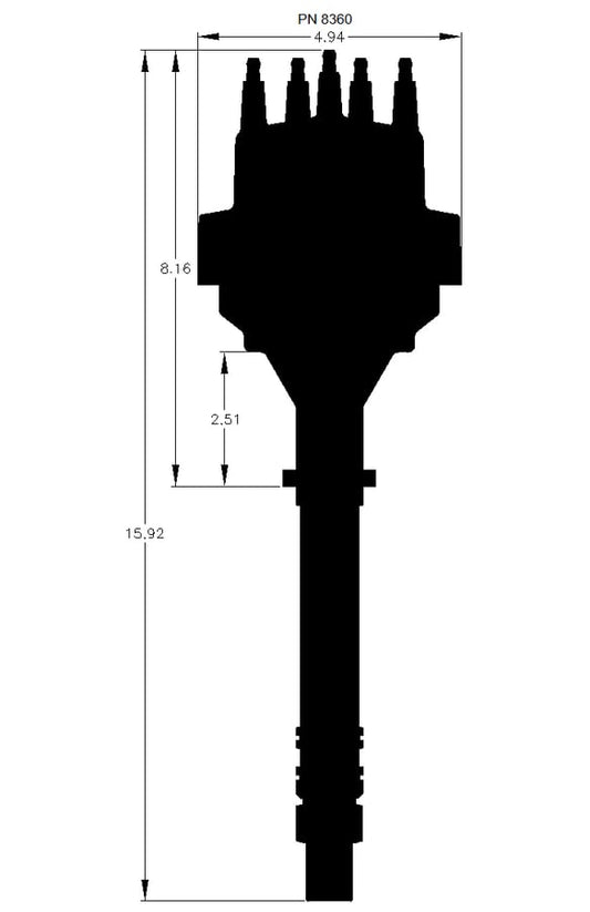 Distributor, Chevy V8 w/Internal Module