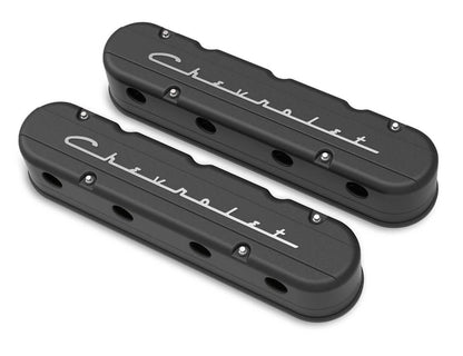 2-PIECE VALVE COVER GM LS CHEVROLET LOGO